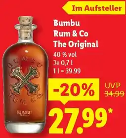 Lidl Bumbu Rum & Co The Original Angebot
