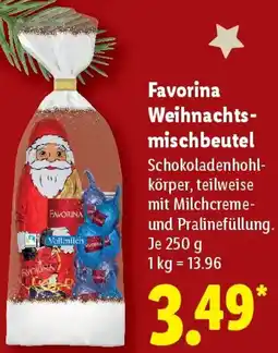 Lidl Favorina Weihnachtsmischbeutel Angebot