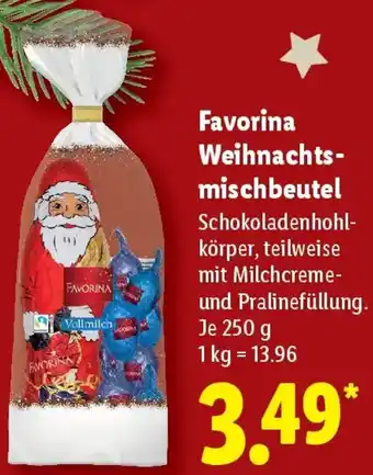 Lidl Favorina Weihnachtsmischbeutel Angebot