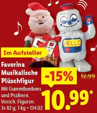 Lidl Favorina Musikalische Plüschfigur Angebot