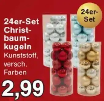 Jawoll 24er-Set Christbaumkugeln Angebot