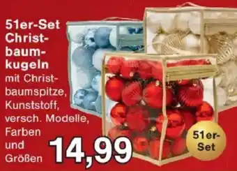 Jawoll 51er-Set Christbaumkugeln Angebot
