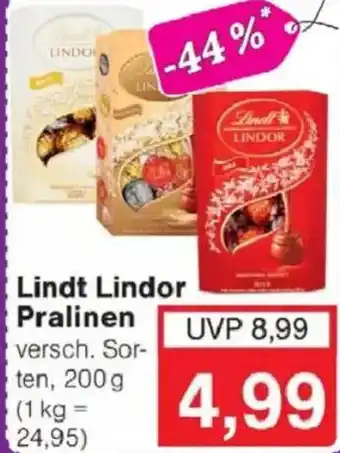 Jawoll Lindt Lindor Pralinen Angebot