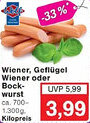 Jawoll Wolf Wiener, Geflügel Wiener oder Bockwurst Angebot