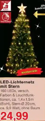 Jawoll LED-Lichternetz mit Stern Angebot