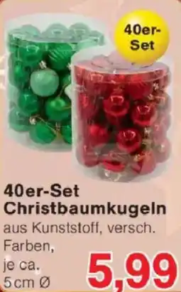 Jawoll 40er-Set Christbaumkugeln Angebot