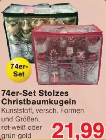 Jawoll 74er-Set Stolzes Christbaumkugeln Angebot