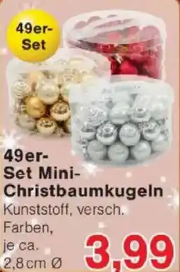 Jawoll 49er-Set Mini Christbaumkugeln Angebot