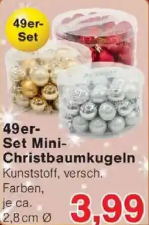 Jawoll 49er-Set Mini Christbaumkugeln Angebot