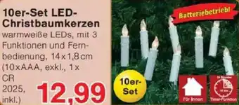 Jawoll 10er-Set LED Christbaumkerzen Angebot