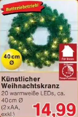 Jawoll Künstlicher Weihnachtskranz Angebot