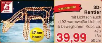 Jawoll 3D-Rentier Angebot