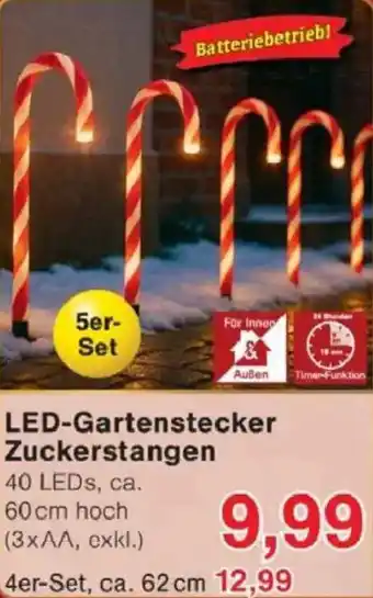 Jawoll LED-Gartenstecker Zuckerstangen Angebot