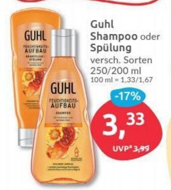 Budni Guhl Shampoo o. Spulung 250/200ml Angebot