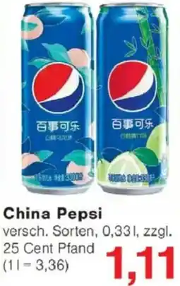 Jawoll China Pepsi Angebot