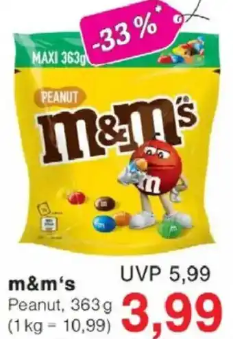 Jawoll m&m's Peanut Angebot