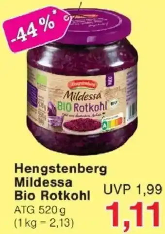 Jawoll Hengstenberg Mildessa Bio Rotkohl Angebot