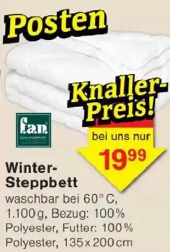 Jawoll Winter Steppbett Angebot