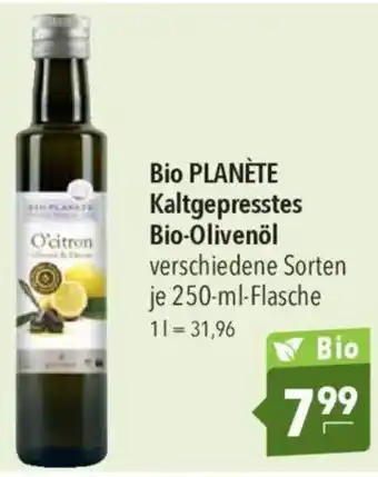 CITTI Markt Bio PLANÈTE Kaltgepresstes Bio-Olivenöl Angebot