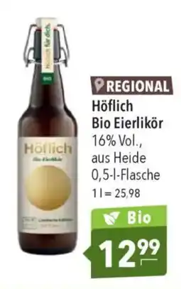 CITTI Markt Höflich Bio Eierlikör Angebot