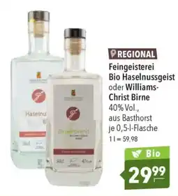 CITTI Markt Feingeisterei Bio Haselnussgeist oder Williams- Christ Birne Angebot