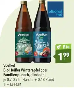 CITTI Markt Voelkel Bio Heißer Winterapfel oder Familienpunsch, alkoholfrei Angebot