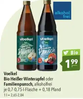 CITTI Markt Voelkel Bio Heißer Winterapfel oder Familienpunsch, alkoholfrei Angebot
