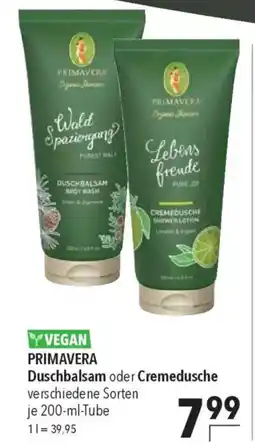 CITTI Markt PRIMAVERA Duschbalsam oder Cremedusche Angebot