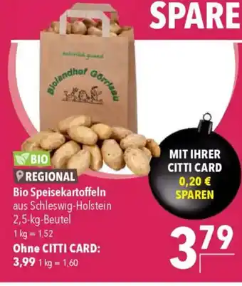 CITTI Markt Bio Speisekartoffeln Angebot