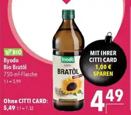 CITTI Markt byodo Bio Bratöl Angebot