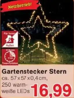 Jawoll Gartenstecker Stern Angebot