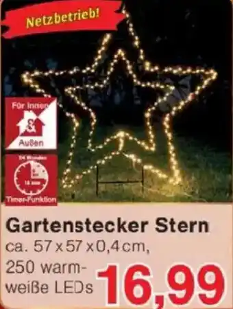Jawoll Gartenstecker Stern Angebot