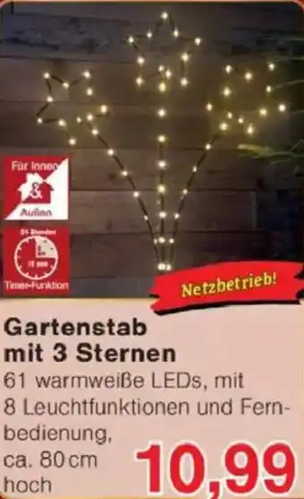 Jawoll Gartenstab mit 3 Sternen Angebot