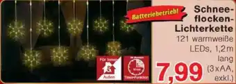 Jawoll Schneeflocken Lichterkette Angebot