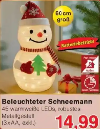 Jawoll Beleuchteter Schneemann Angebot