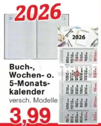 Jawoll Buch, Wochen o. 5-Monats- kalender Angebot