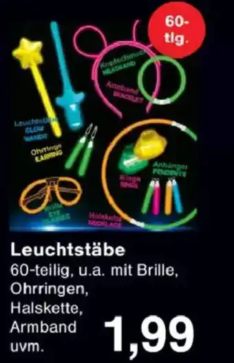 Jawoll Leuchtstäbe 60 teilig Angebot
