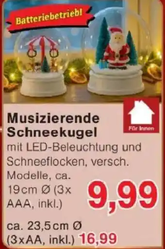 Jawoll Musizierende Schneekugel Angebot