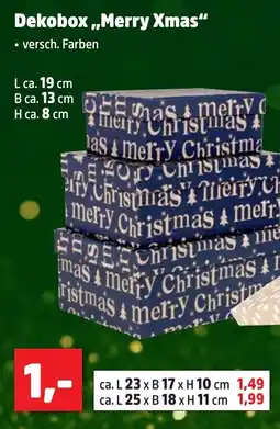Thomas Philipps Dekobox,,Merry Xmas" Angebot