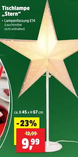 Thomas Philipps Tischlampe ,,Stern" Angebot
