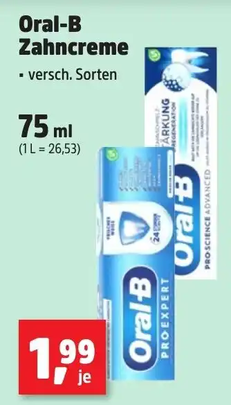 Thomas Philipps Oral B Zahncreme Angebot