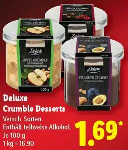 Lidl Deluxe Crumble Desserts Angebot