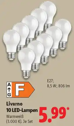 Lidl Livarno 10 LED-Lampen Angebot
