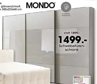 Möbel Martin MONDO Schwebetürenschrank Angebot