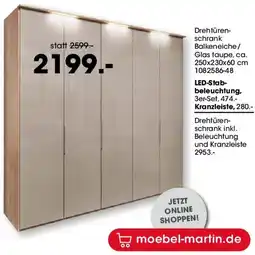 Möbel Martin Drehtürenschrank Angebot