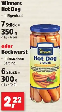 Thomas Philipps Winners Hot Dog oder Bockwurst Angebot