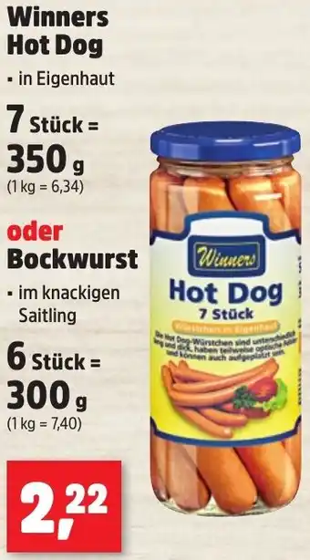 Thomas Philipps Winners Hot Dog oder Bockwurst Angebot