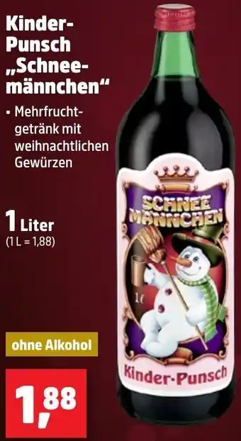 Thomas Philipps Kinder Punsch ,,Schneemännchen" Angebot