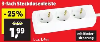 Thomas Philipps 3-fach Steckdosenleiste Angebot