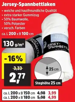 Thomas Philipps Jersey-Spannbettlaken Angebot